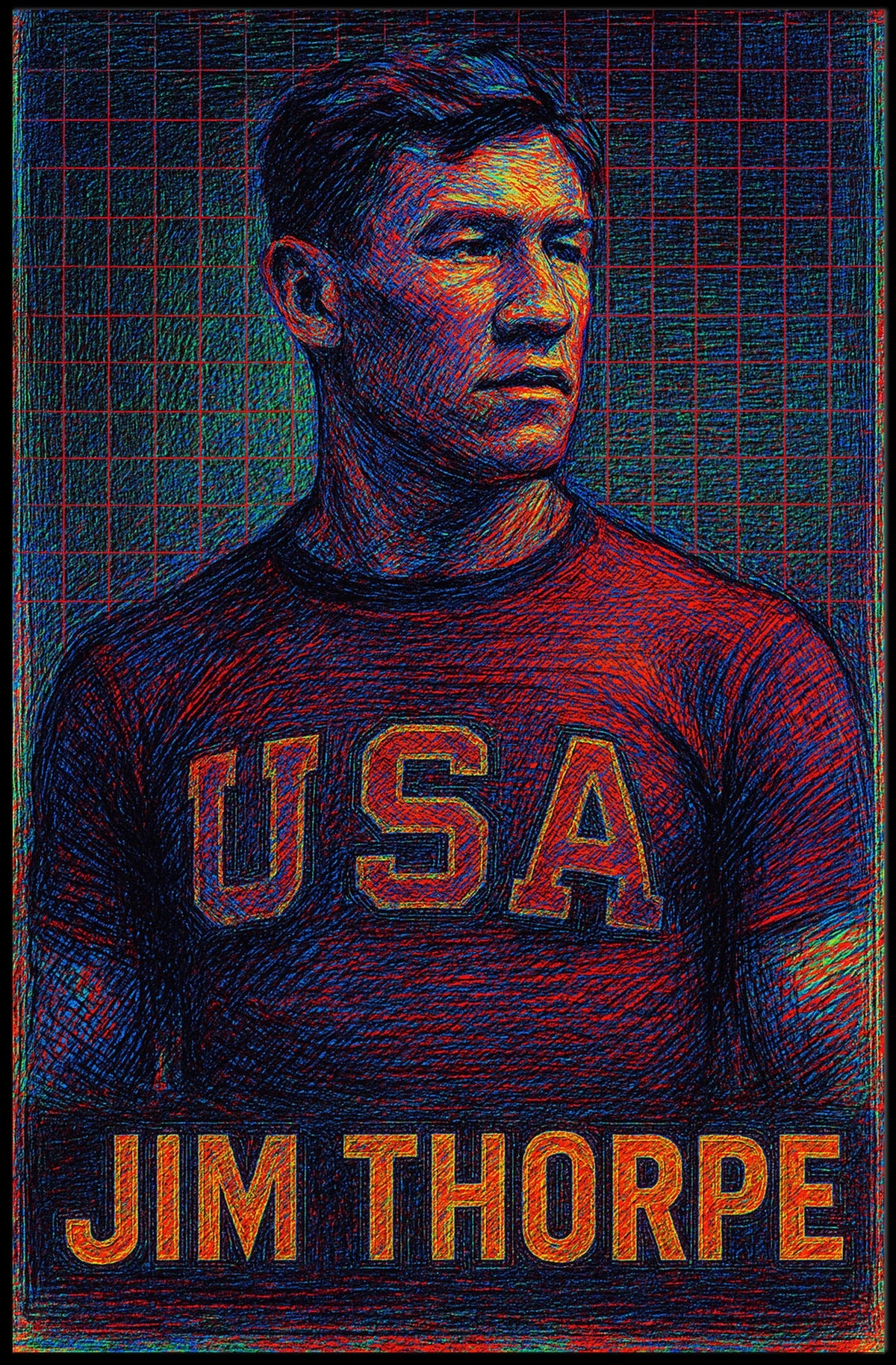 Jim Thorpe Tribute Poster