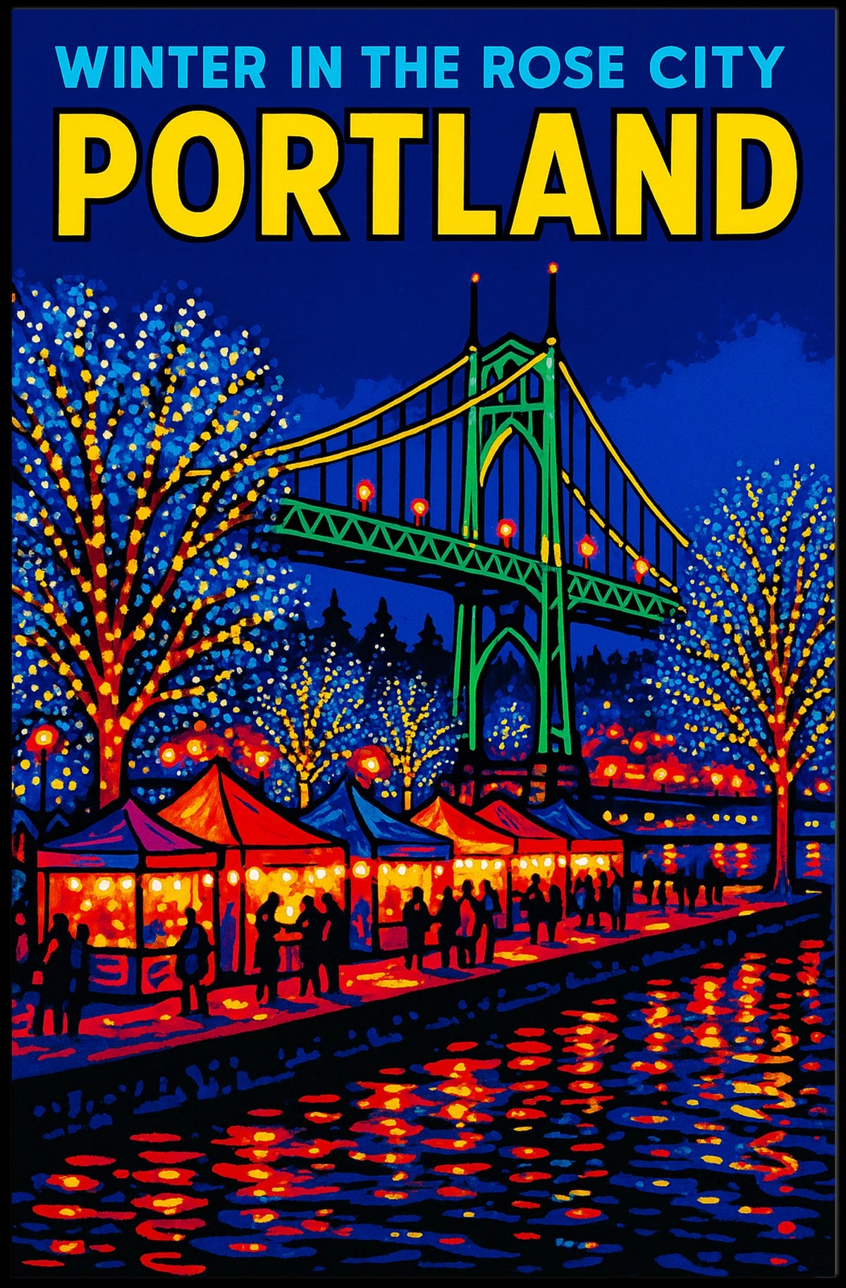 Winter In The Rose City Poster