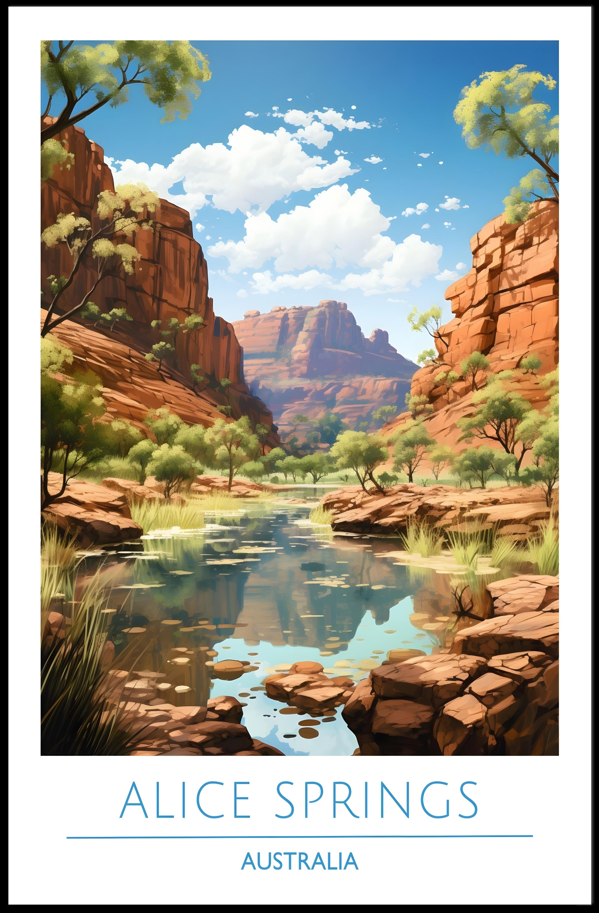 Alice Springs Landscape Poster