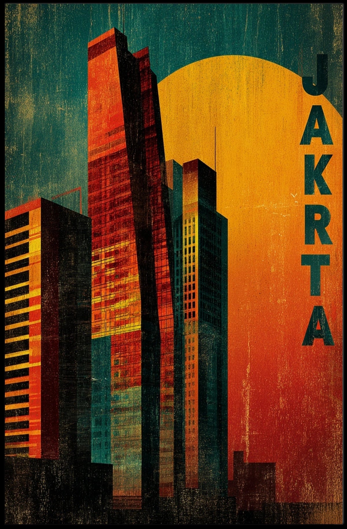 Jakarta Skyline Poster