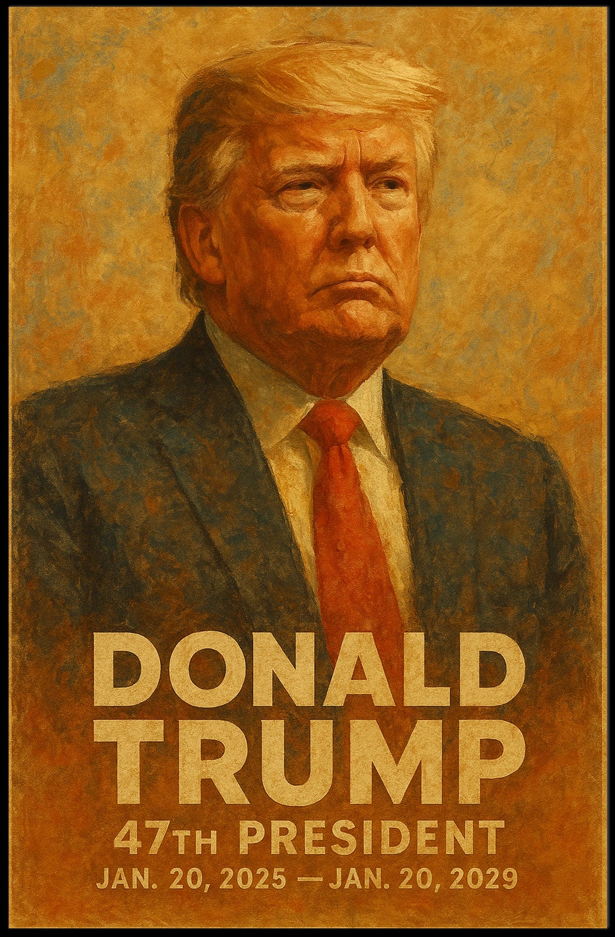 Donald Trump Vanguard Nation Digital Painting Poster