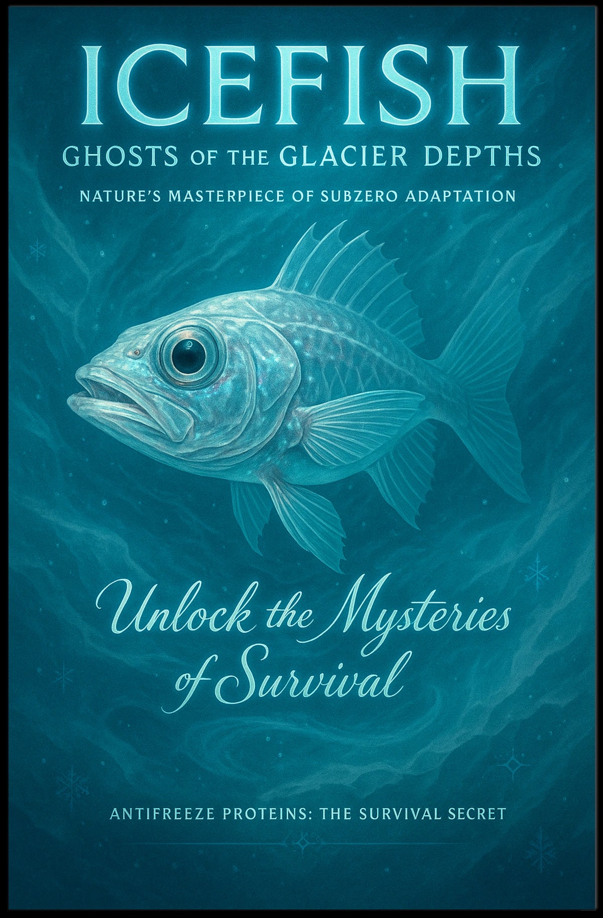 Icefish Ghosts of the Glacier Depths Poster