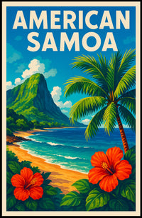 American Samoa Paradise Poster