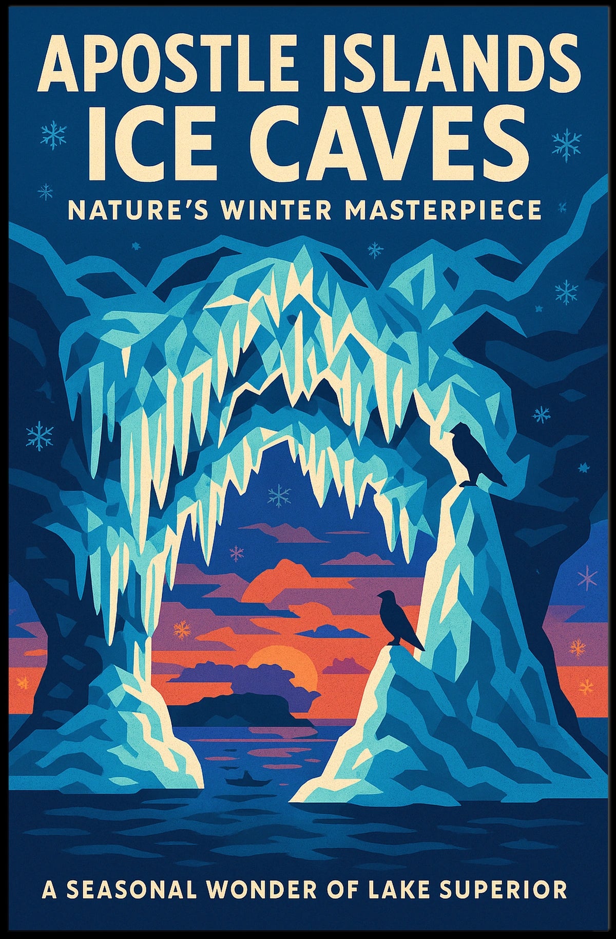 Apostle Islands Ice Caves Poster