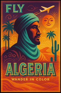 Algeria Desert Adventure Vintage Travel Poster PosterGoat