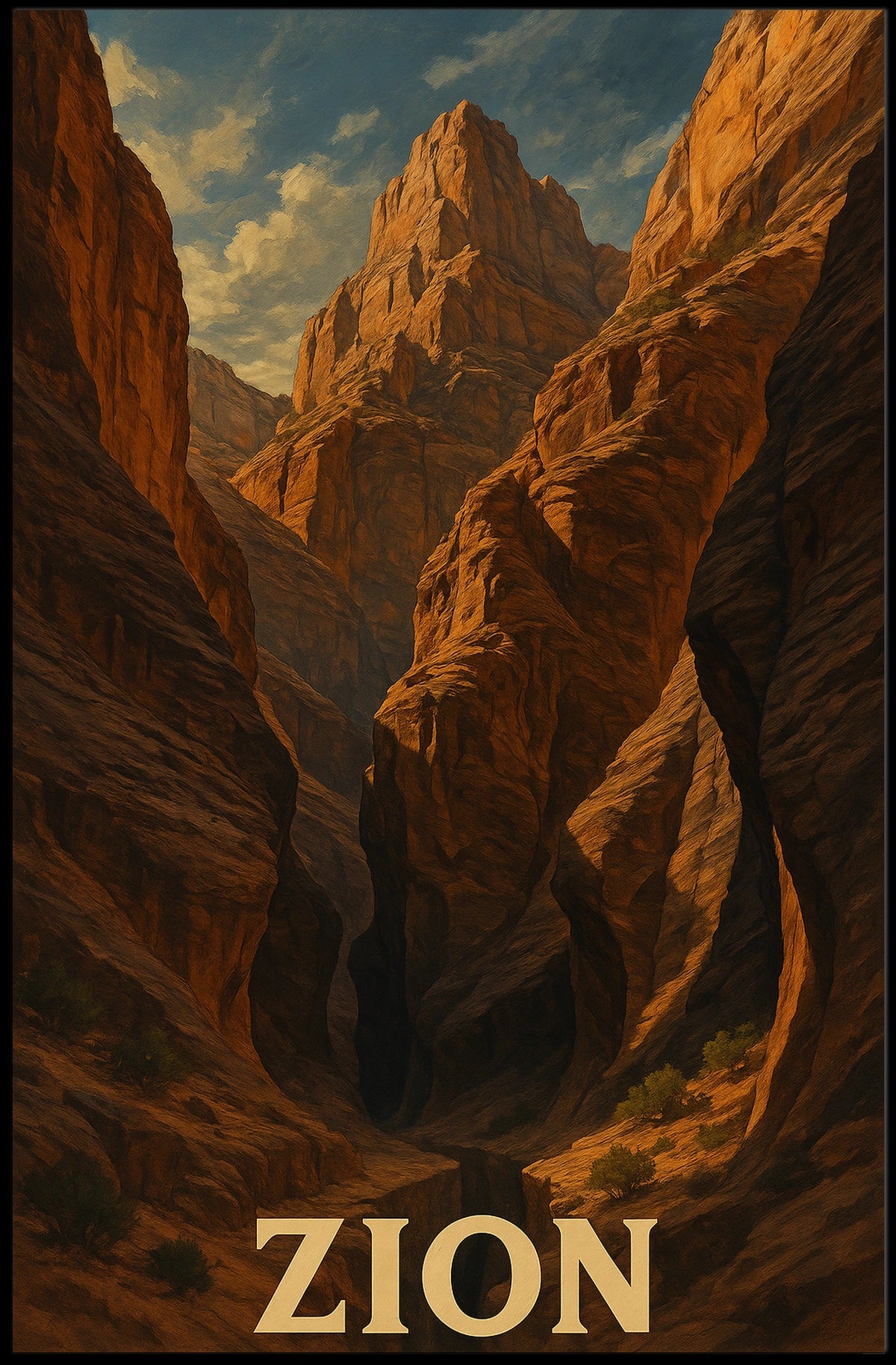 Zion National Park Poster