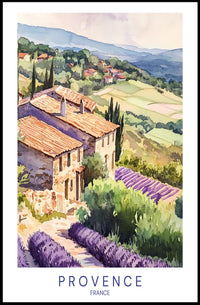Tranquil Provence Landscape Poster PosterGoat