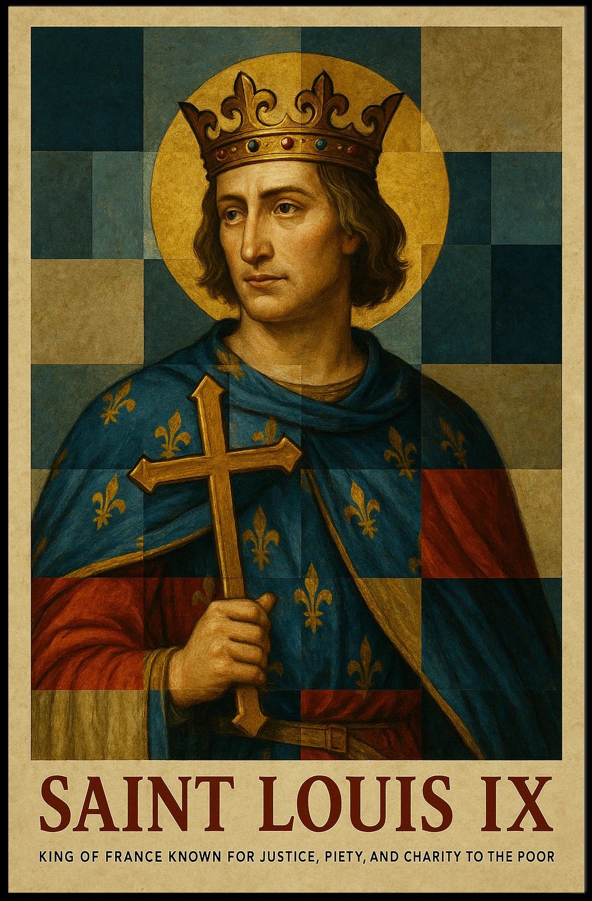 Saint Louis Ix King Of France Poster