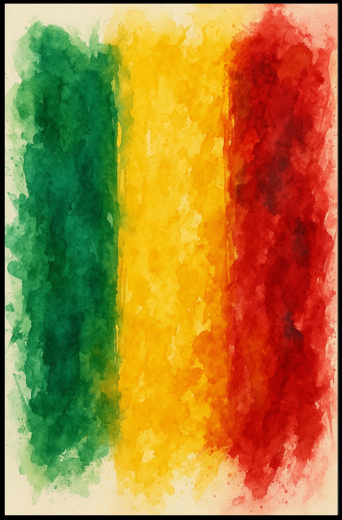 Vibrant Tricolor Poster