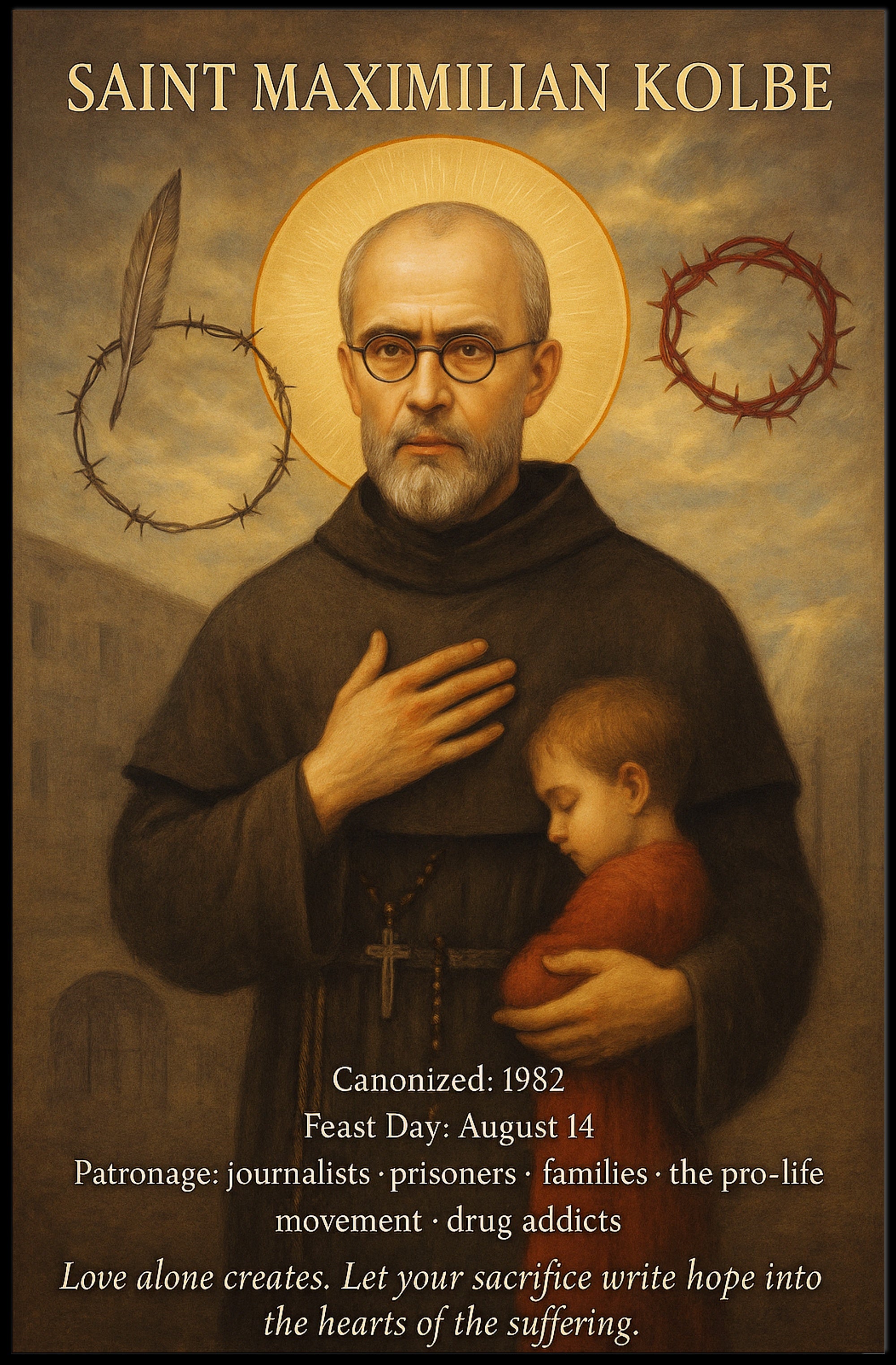 Saint Maximilian Kolbe Poster PosterGoat
