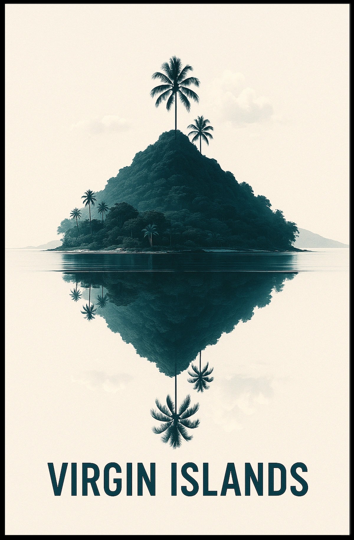 Tranquil Reflections Of The Virgin Poster