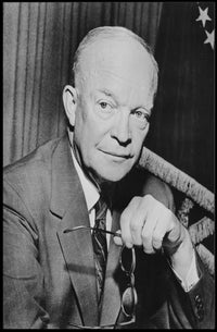 Black and White Portrait – Dwight D. Eisenhower Poster