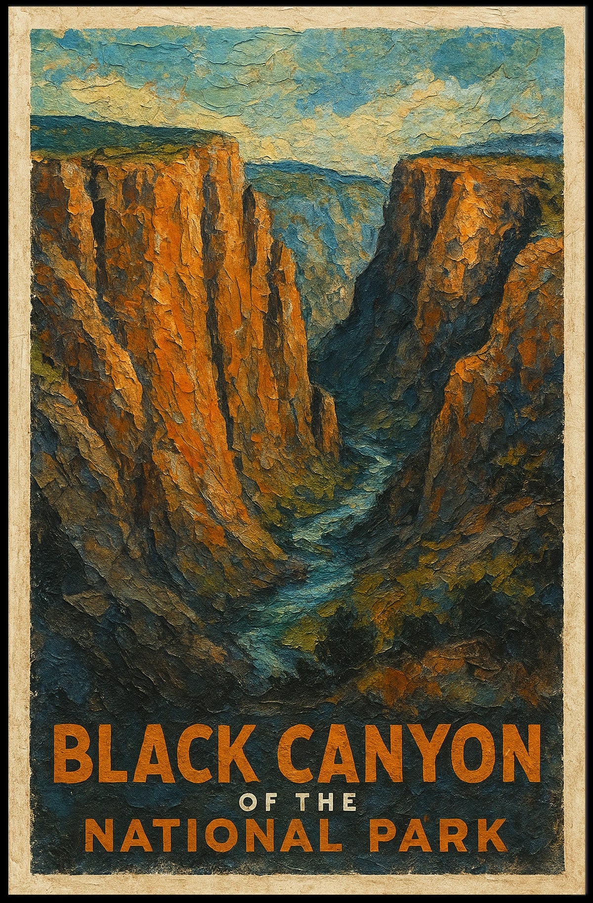 Black Canyon Of The National Park Poster
