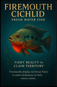 Firemouth Cichlid Fiery Beauty Poster