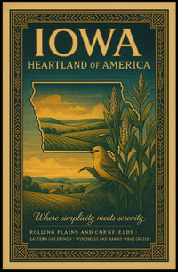 Iowa Heartland of America Poster