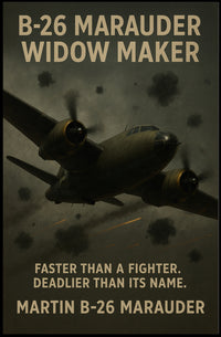 B-26 Marauder WWII Aircraft Tribute WWII Poster