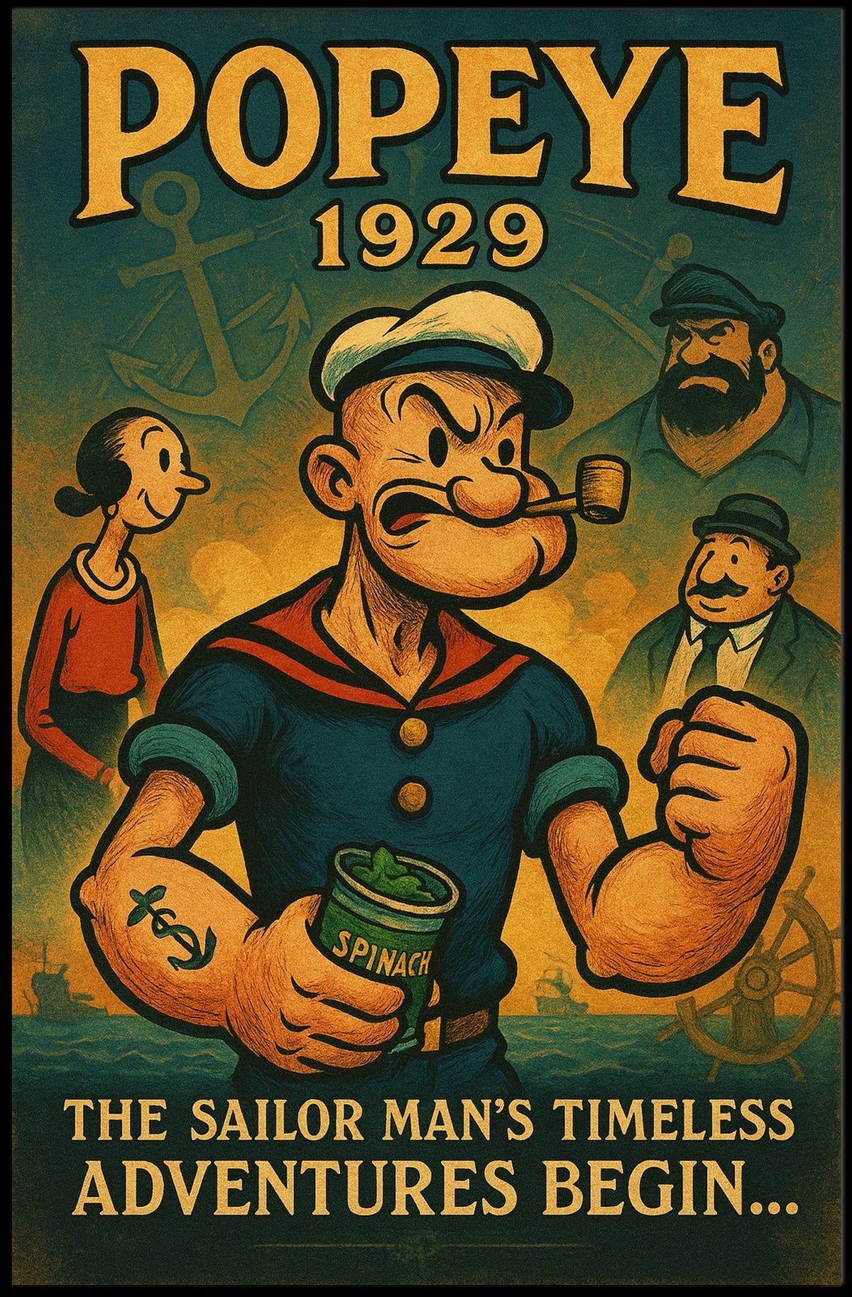 Popeye 1929 Art Poster POP-168