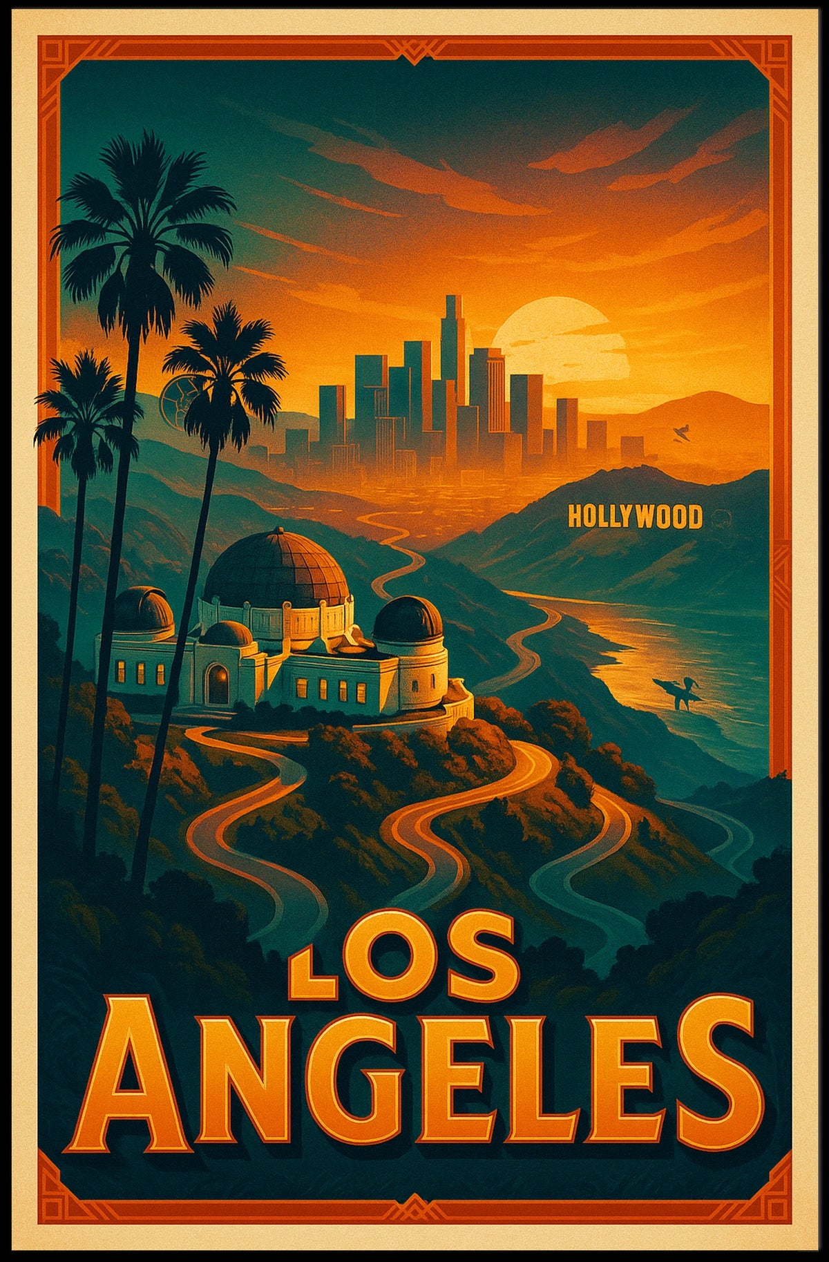 Los Angeles Dreamscape Poster