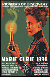 Marie Curie Scientific Achievements Inspirational Poster