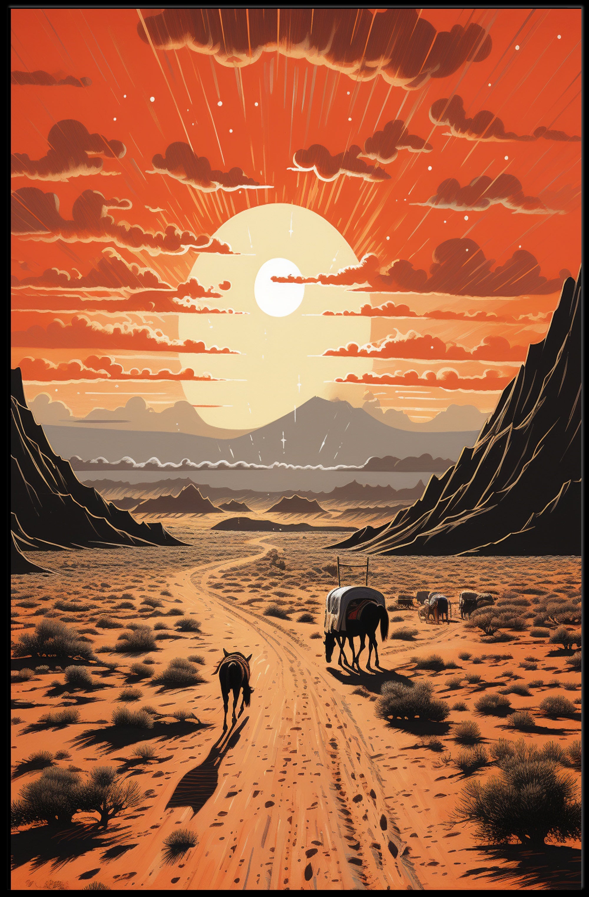 Desert Adventure Old West Travel Poster