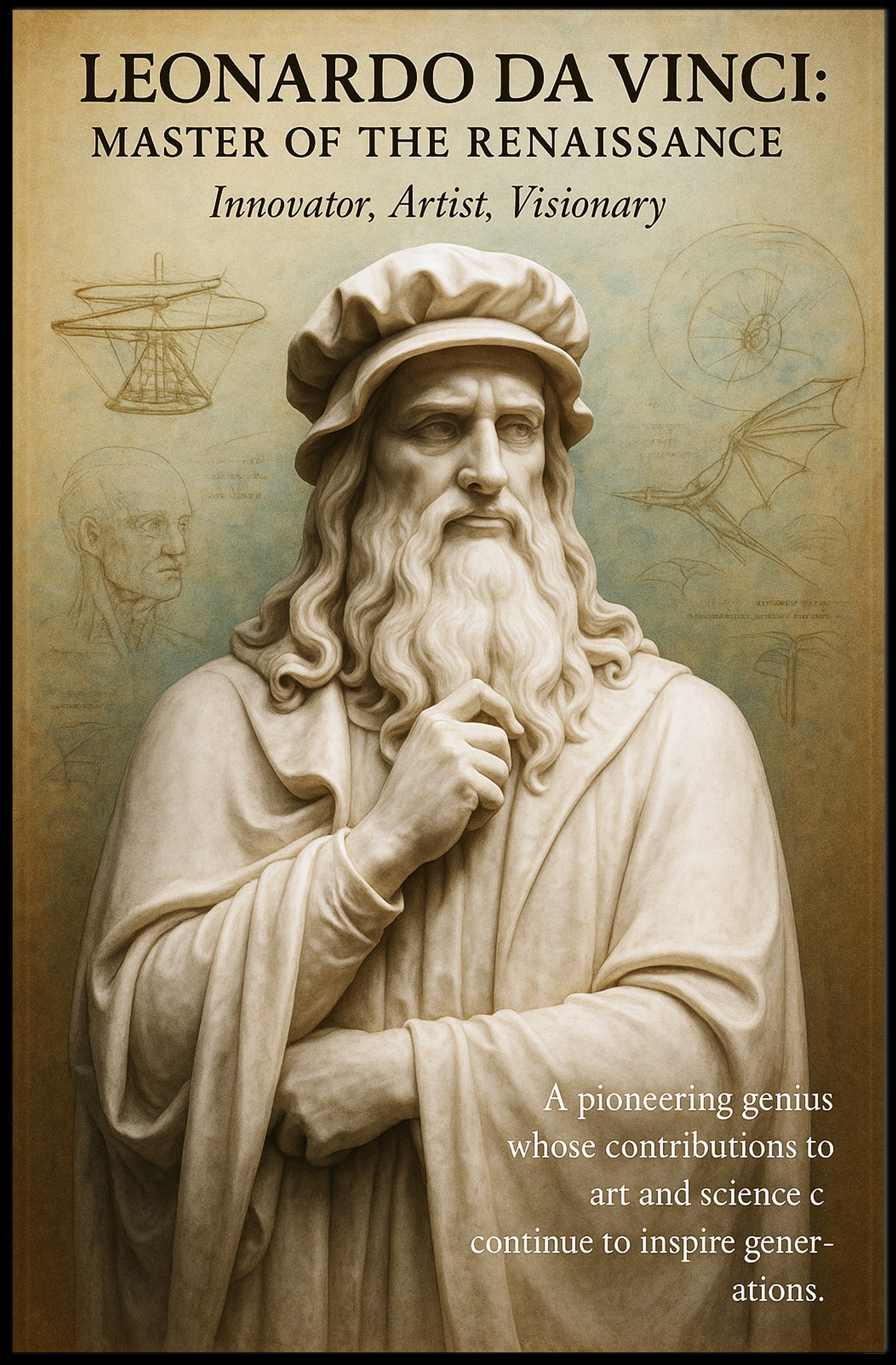 Leonardo da Vinci: Master of the Renaissance Poster PosterGoat