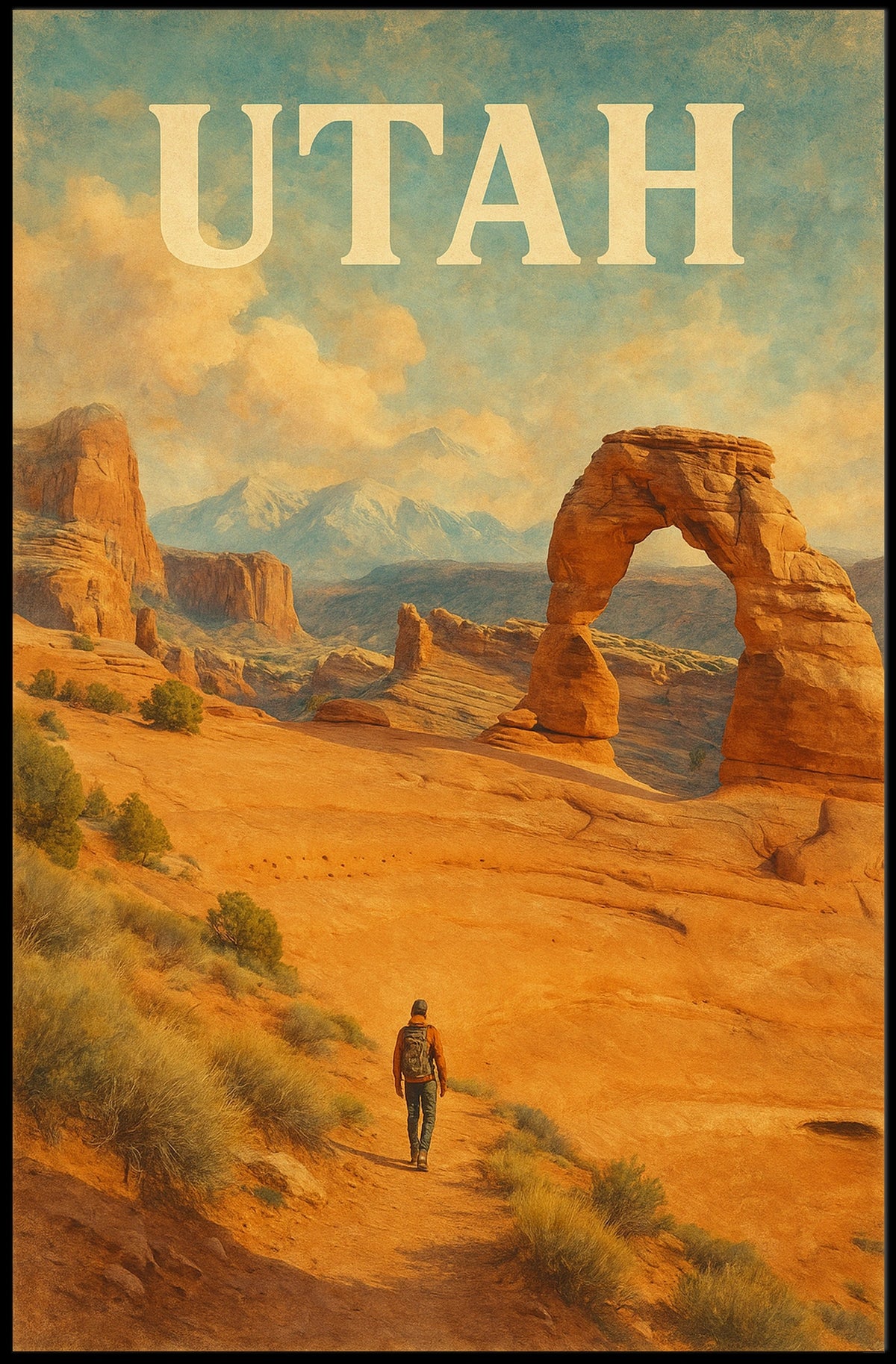 Utah Landscape Exploration Poster