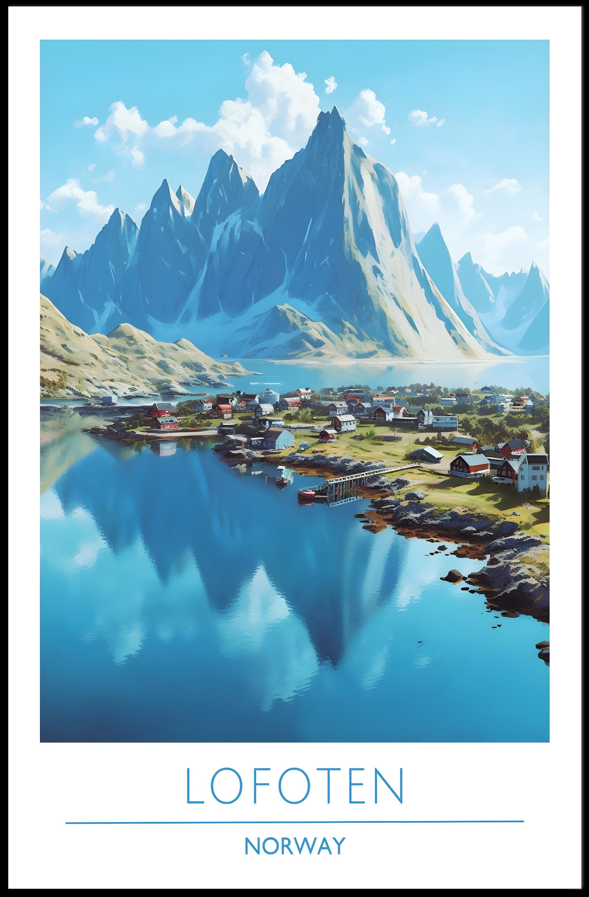 Lofoten Scenic View Poster