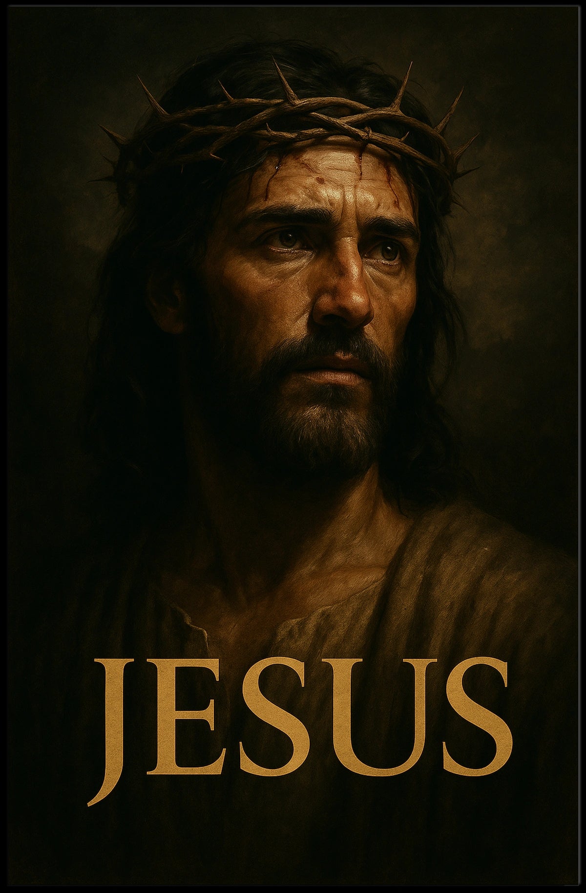 Jesus Crown Of Thorns Poster
