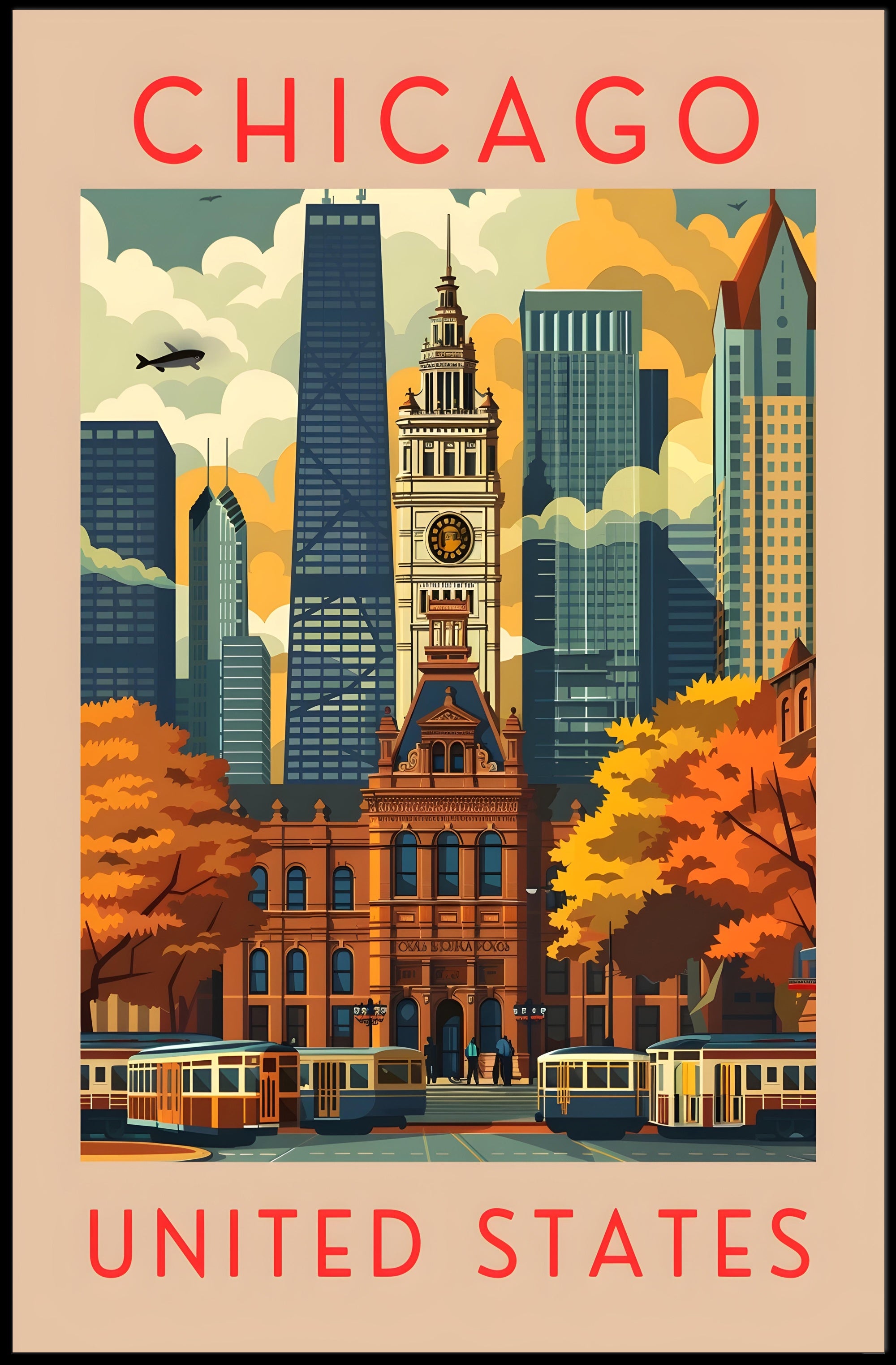 Chicago Cityscape Poster