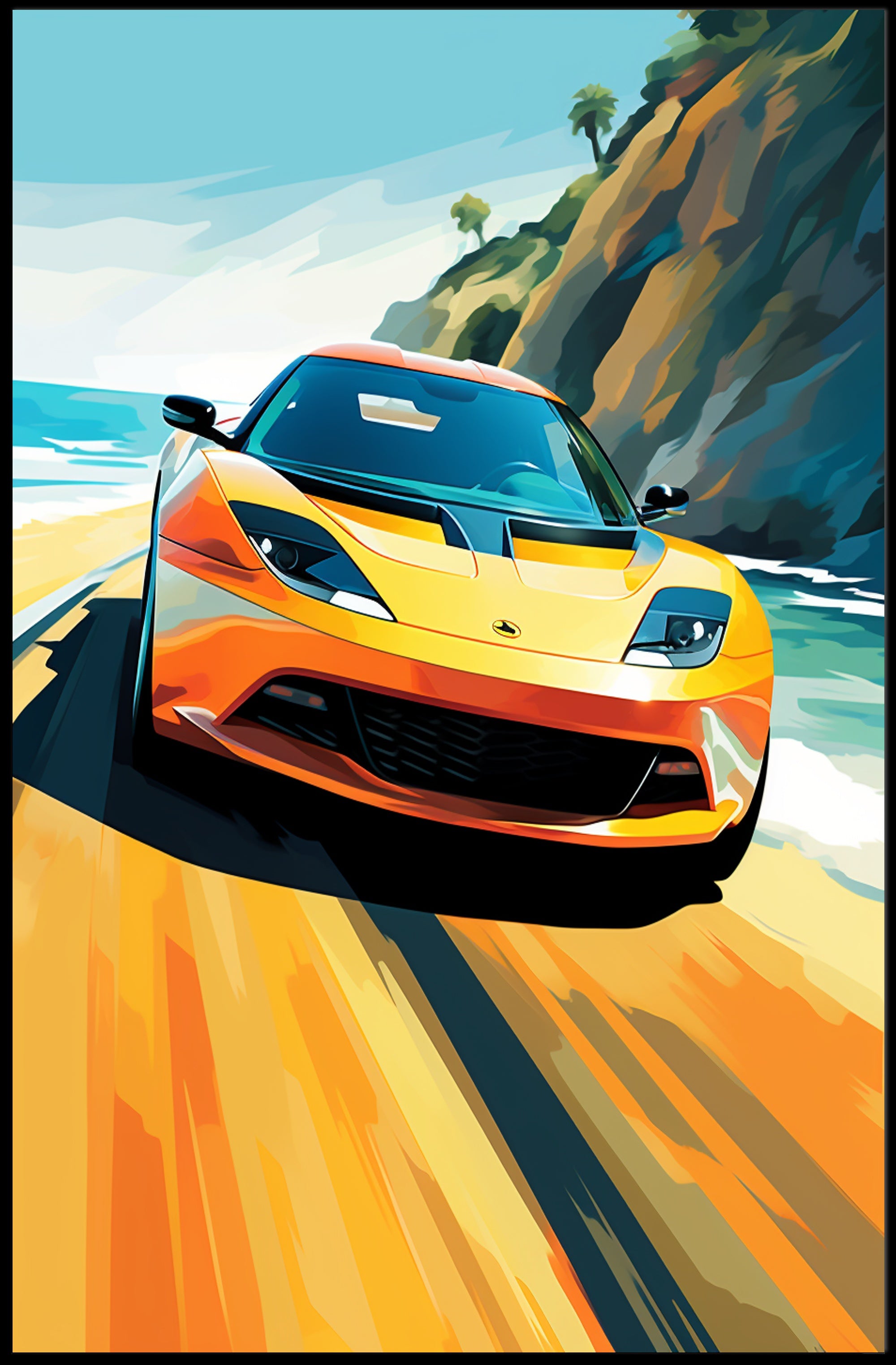 Coastal Speed Poster PosterGoat