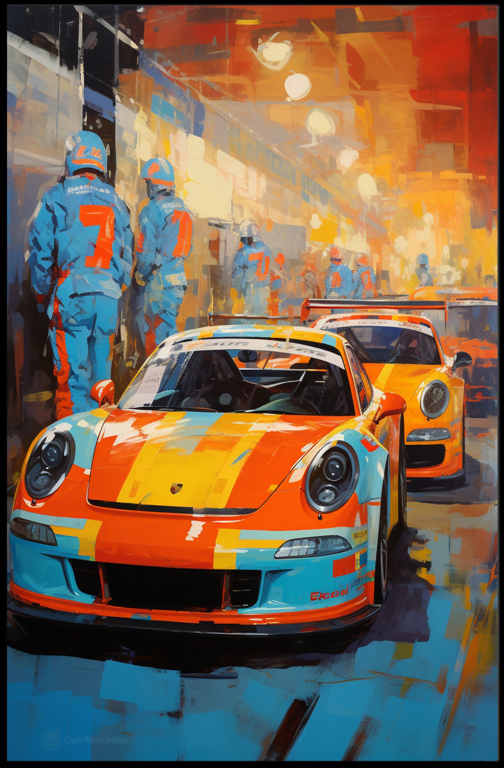 Racing Thrills Poster PosterGoat