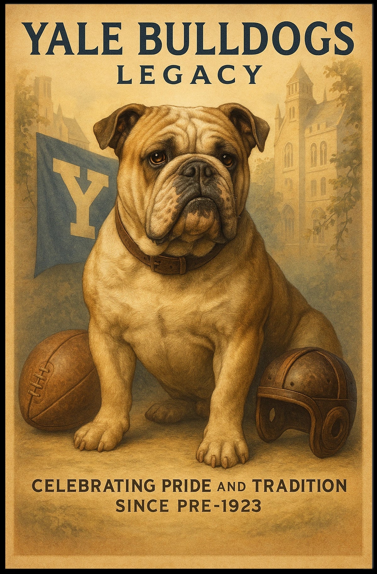 Yale Bulldogs Legacy Poster