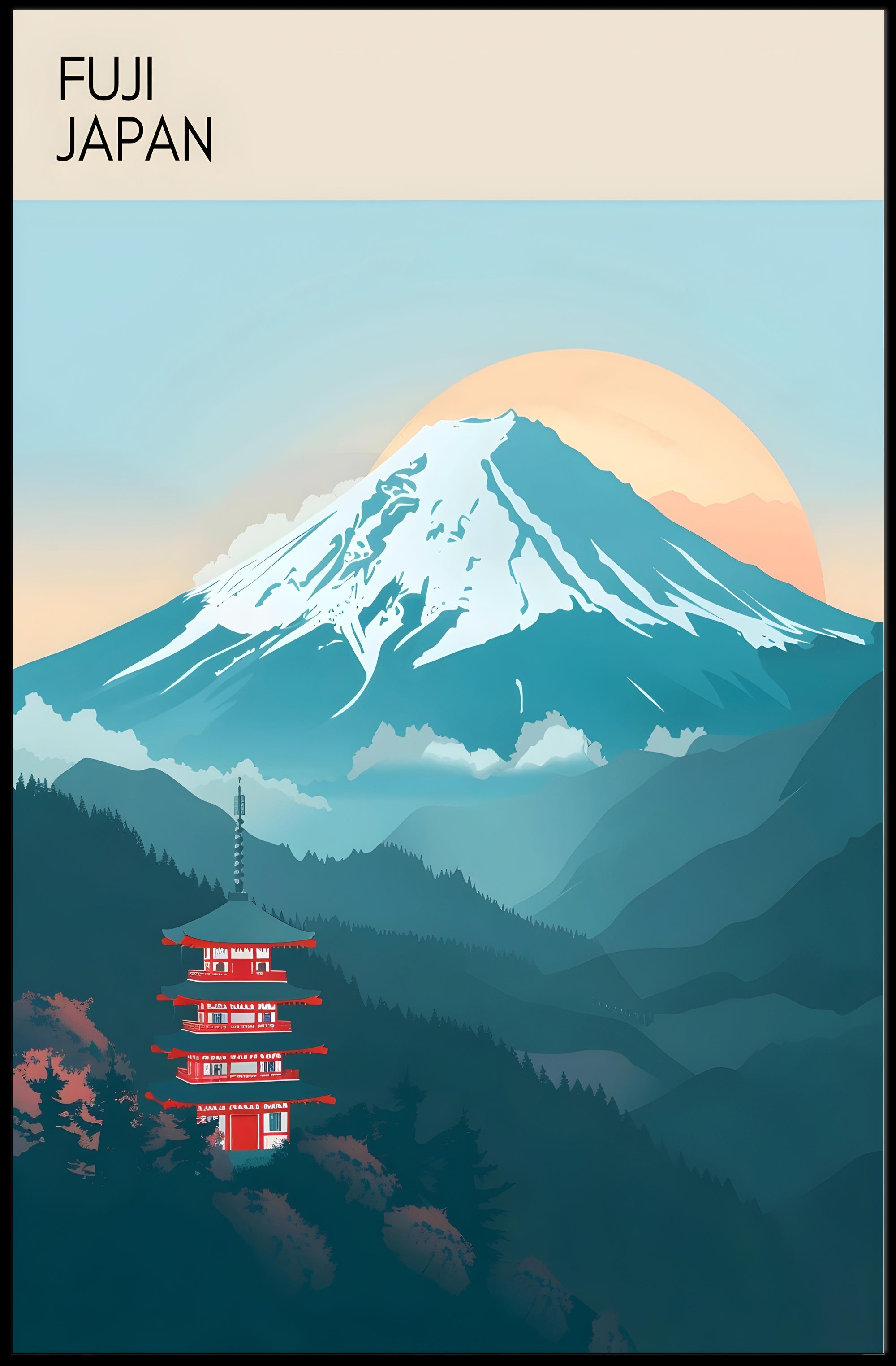 Majestic Mount Fuji Poster