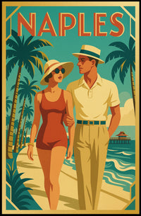 Vintage Naples Travel Poster