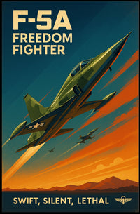 F-5A Freedom Fighter Poster PosterGoat