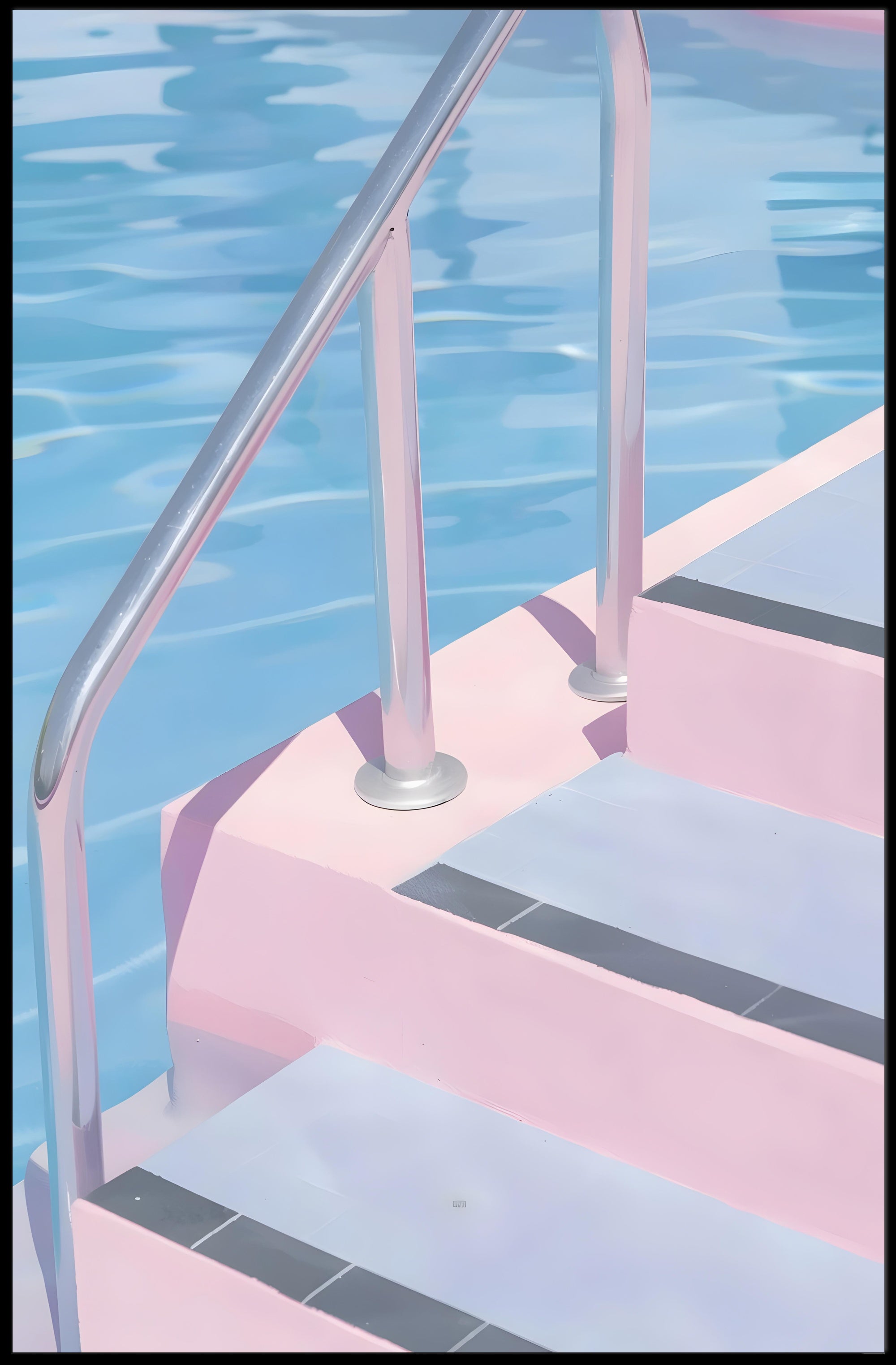 Poolside Serenity Poster