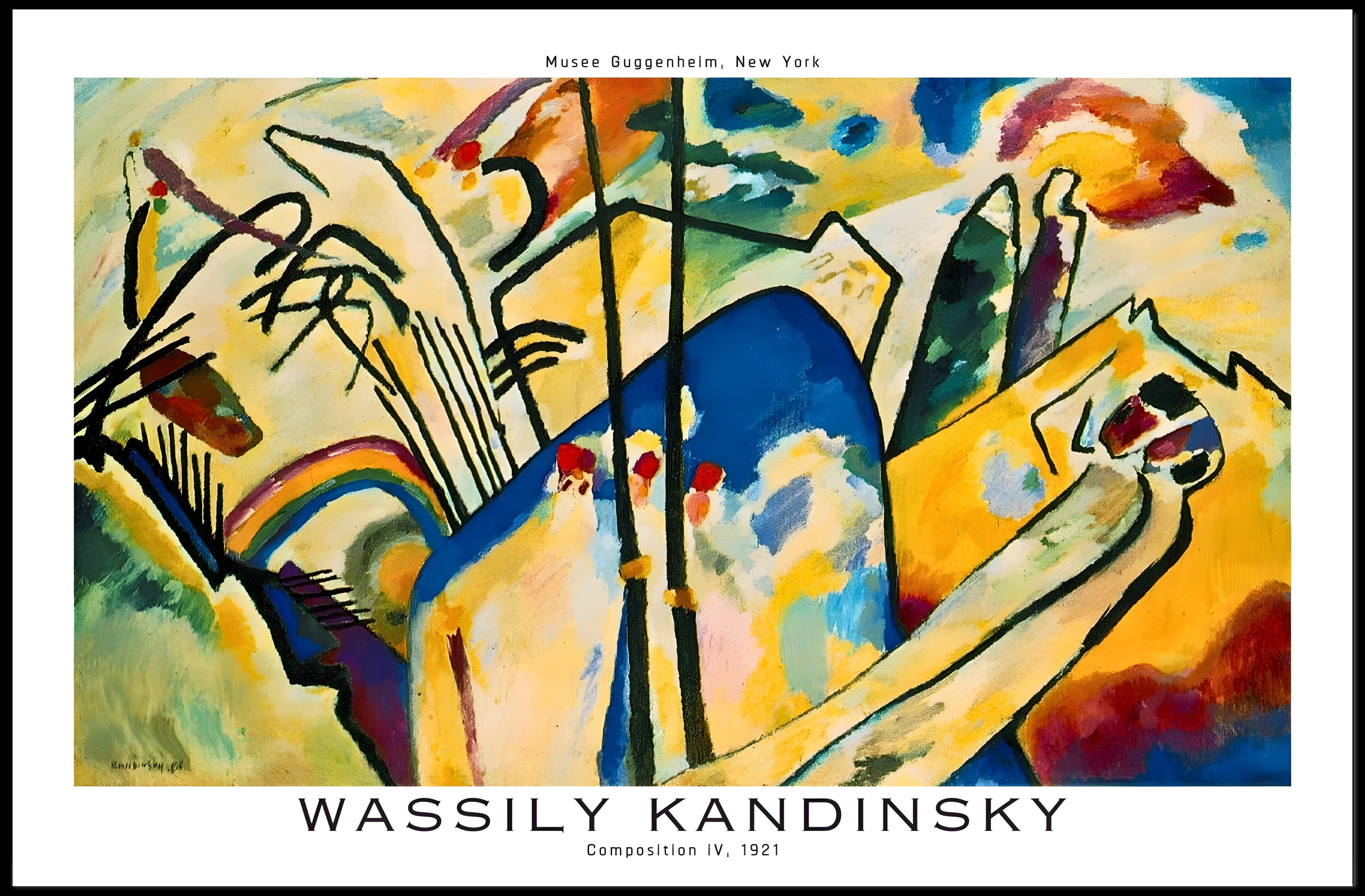 Wassily Kandinsky Composition IV Poster