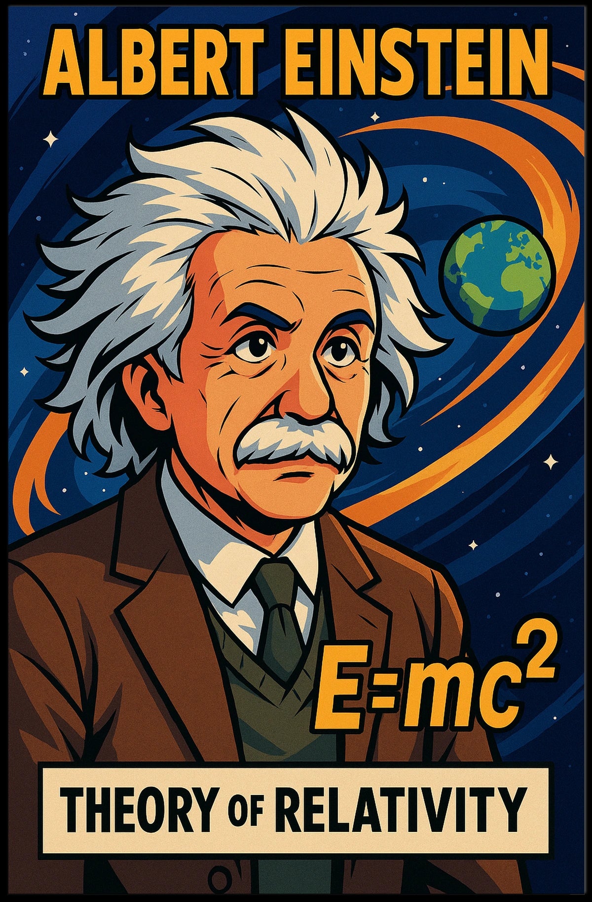 Albert Einstein Theory Of Relativity Poster