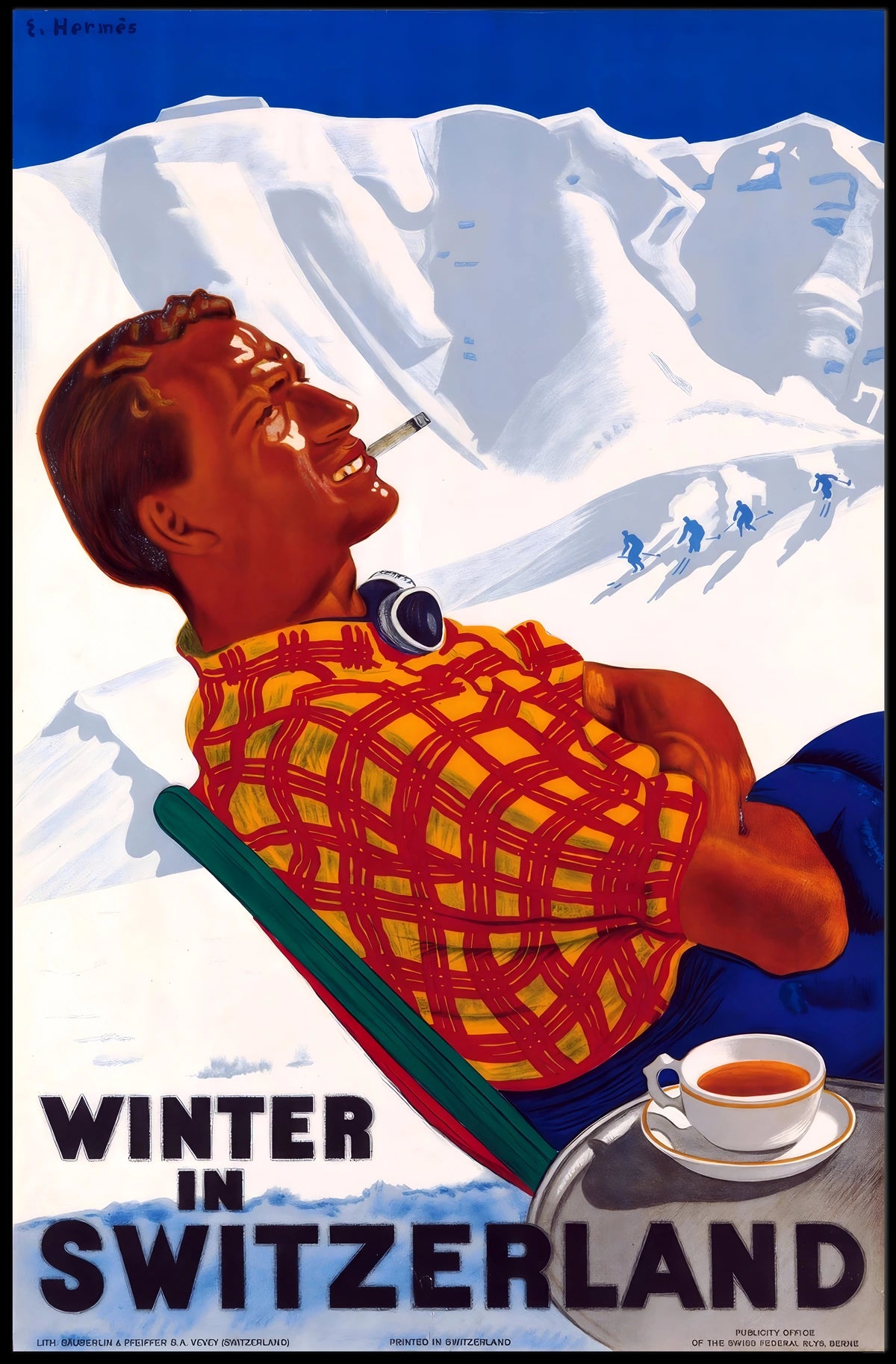 Winter in Switzerland Poster