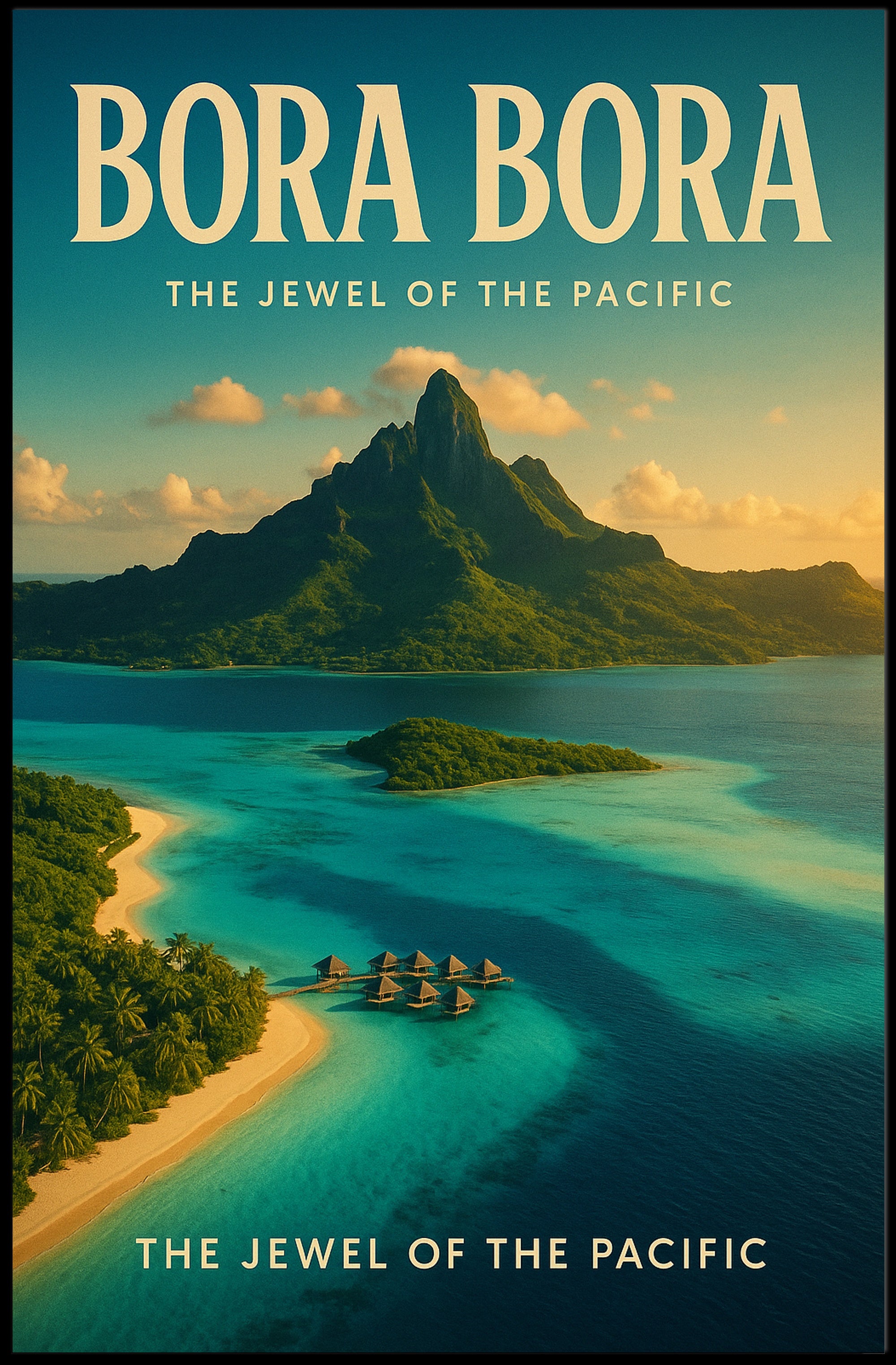 Bora Bora Paradise Getaway Travel Poster PosterGoat