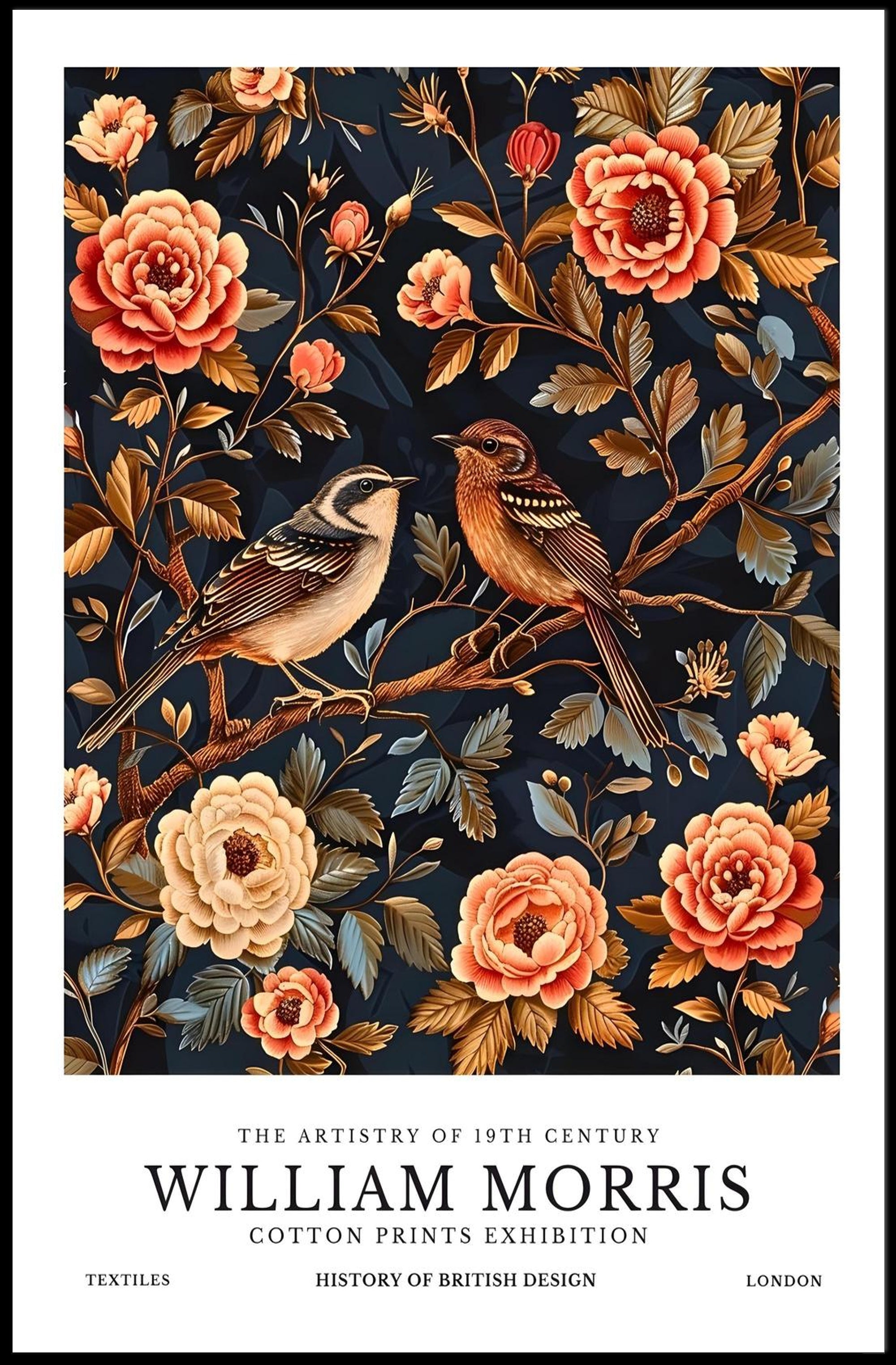 William Morris British Design Exhibition Cultural or Heritage Poster