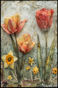 Epic Dragon Battle: Medieval Fantasy Art Poster PosterGoat