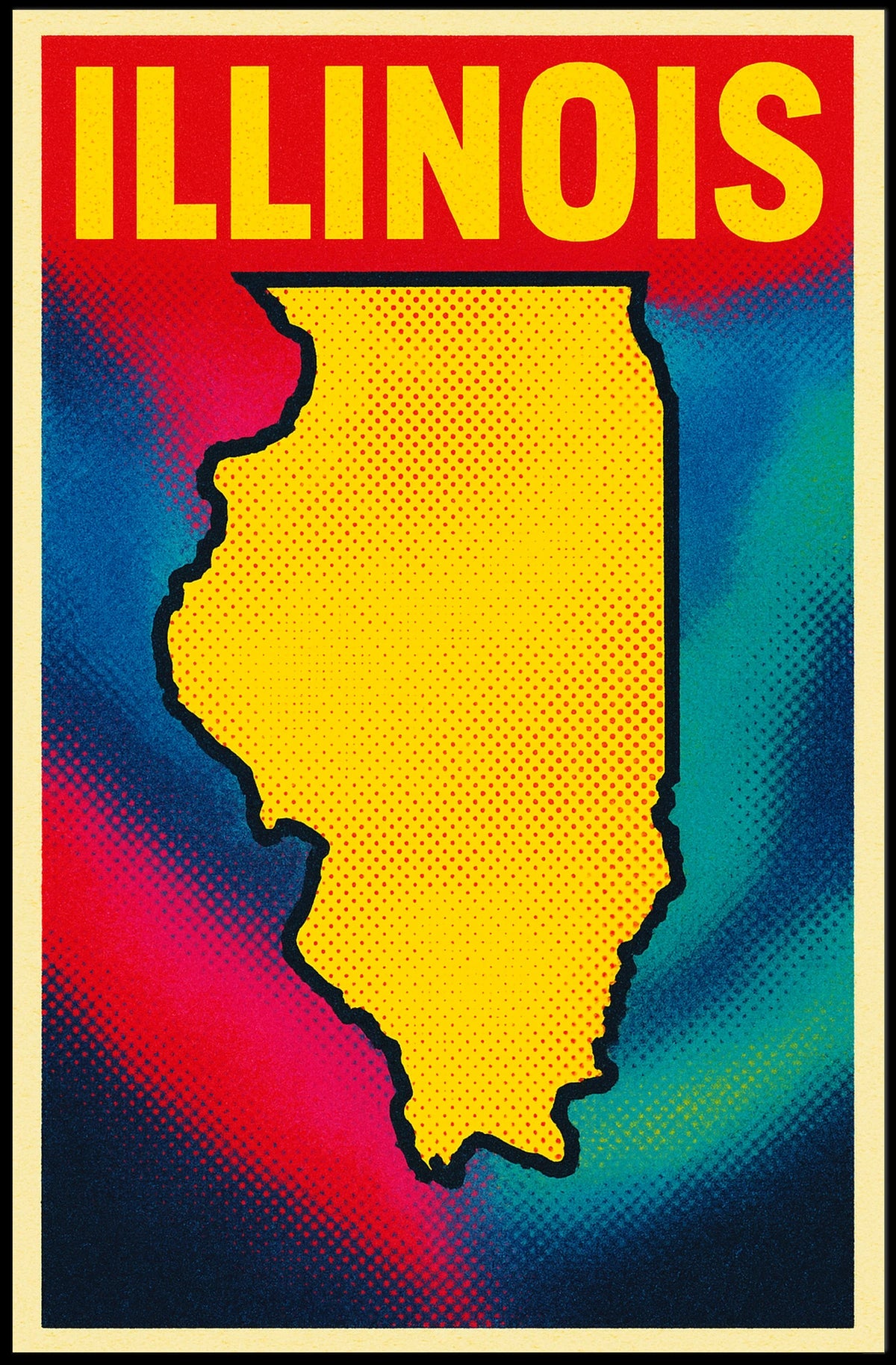 Vibrant Illinois Poster