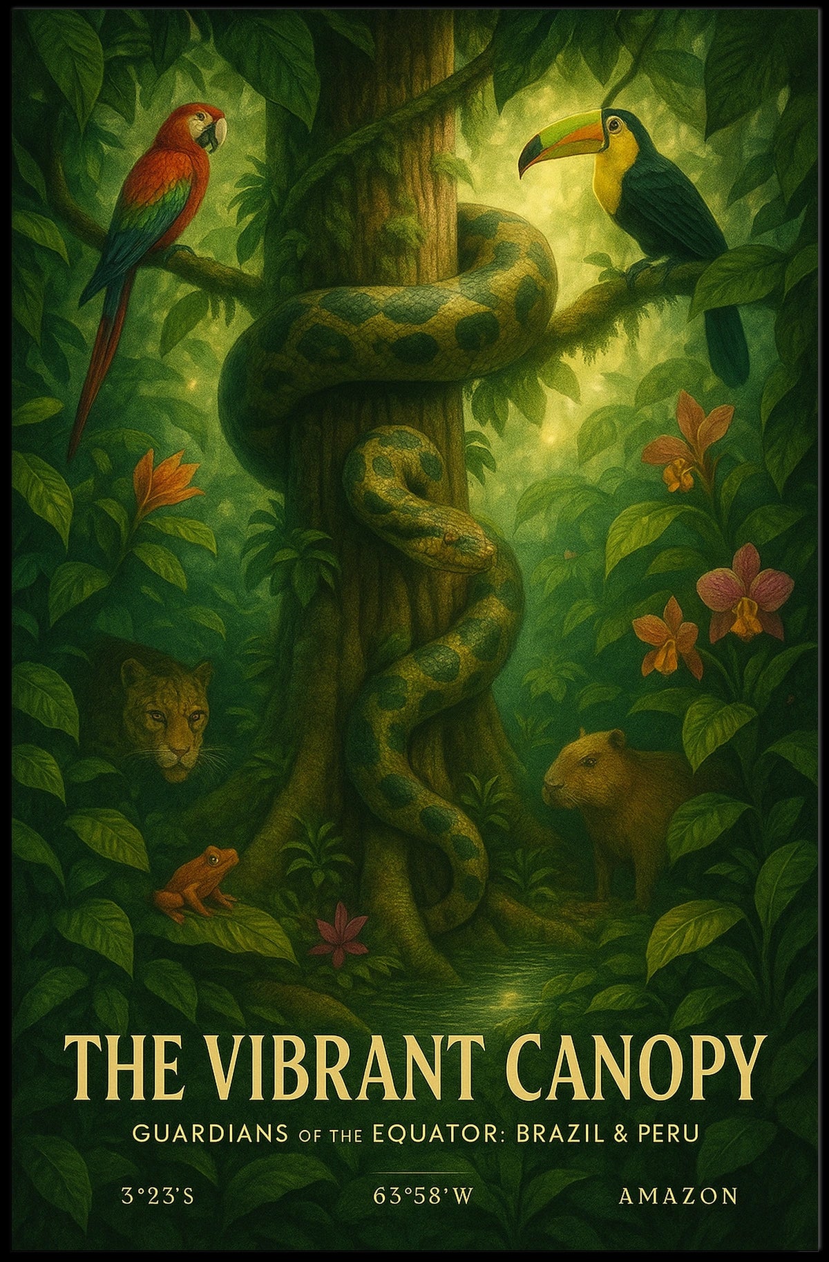 The Vibrant Canopy Poster