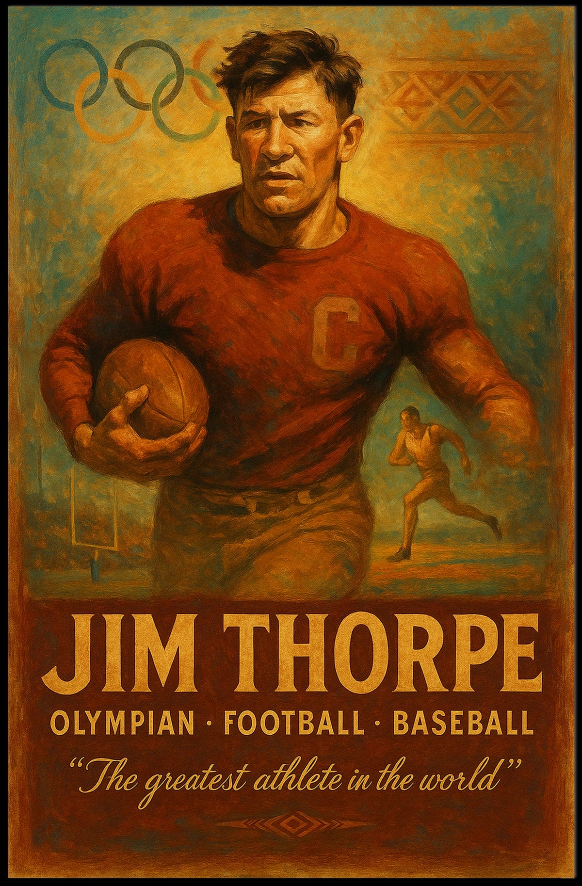 Celebrating Jim Thorpe A Legendary Athlete Jim Thorpe Poster