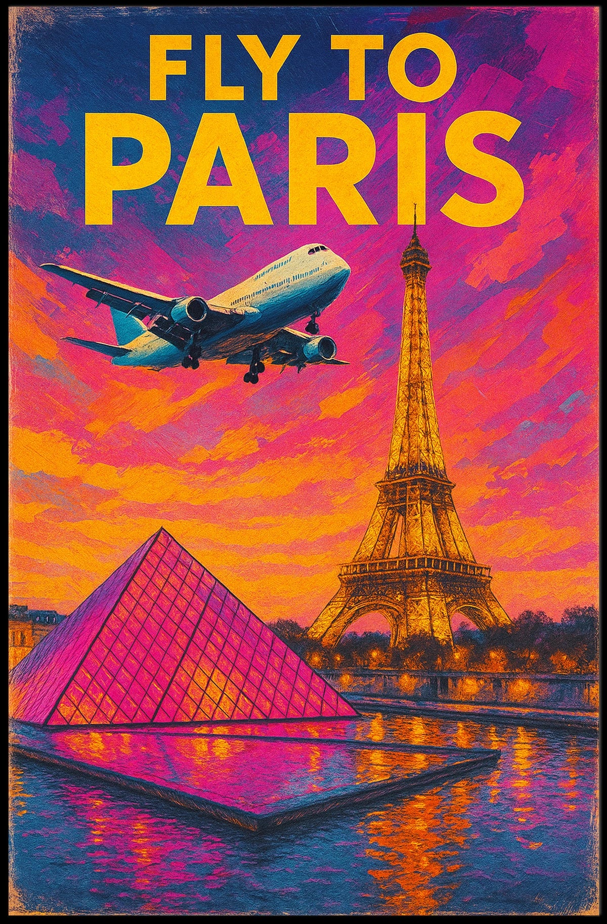 Fly To Paris Poster