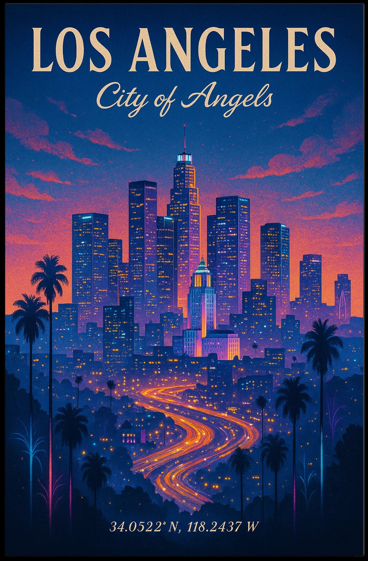 Los Angeles City of Angels Poster