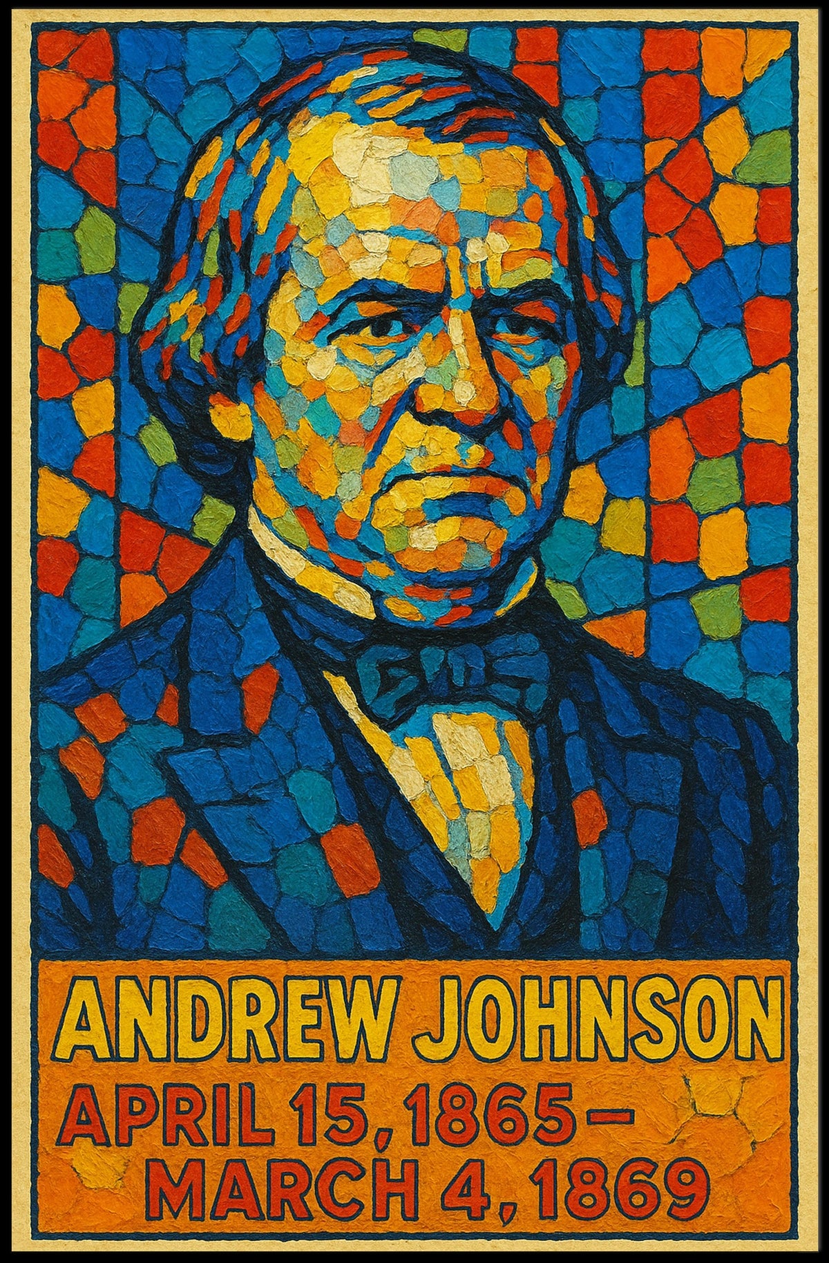 Andrew Johnson 17th President Poster