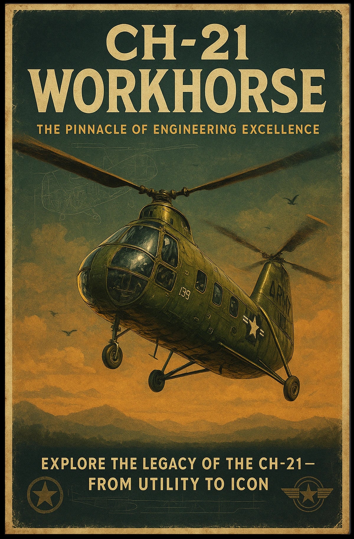 CH-21 Workhorse From Utility to Icon Poster