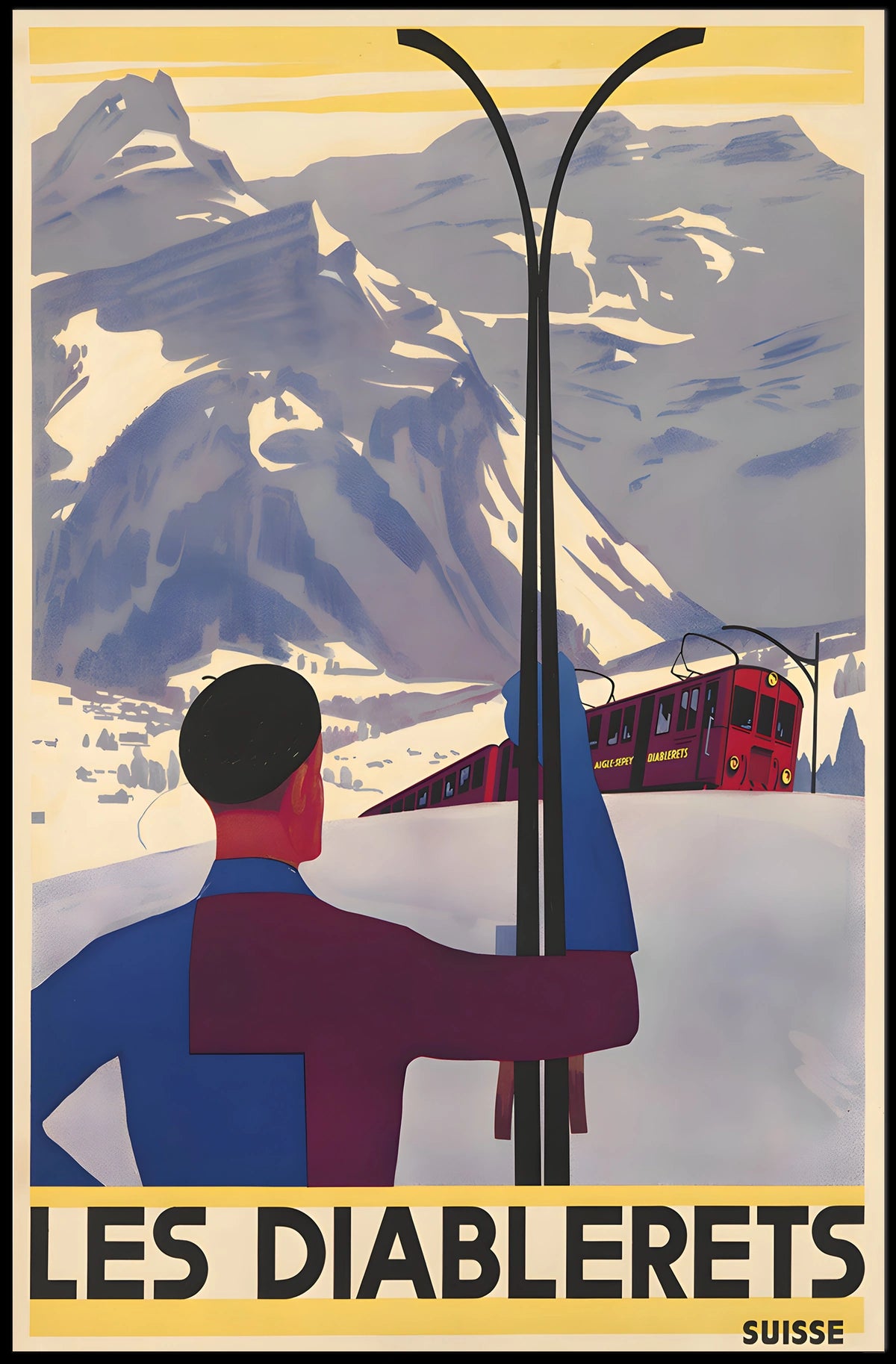 Les Diablerets Swiss Alps Adventure Poster